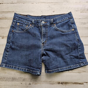 Vintage Women’s Levi’s Denim Blue Jean Shorts Size 10 Made Brazil Stretch 30"